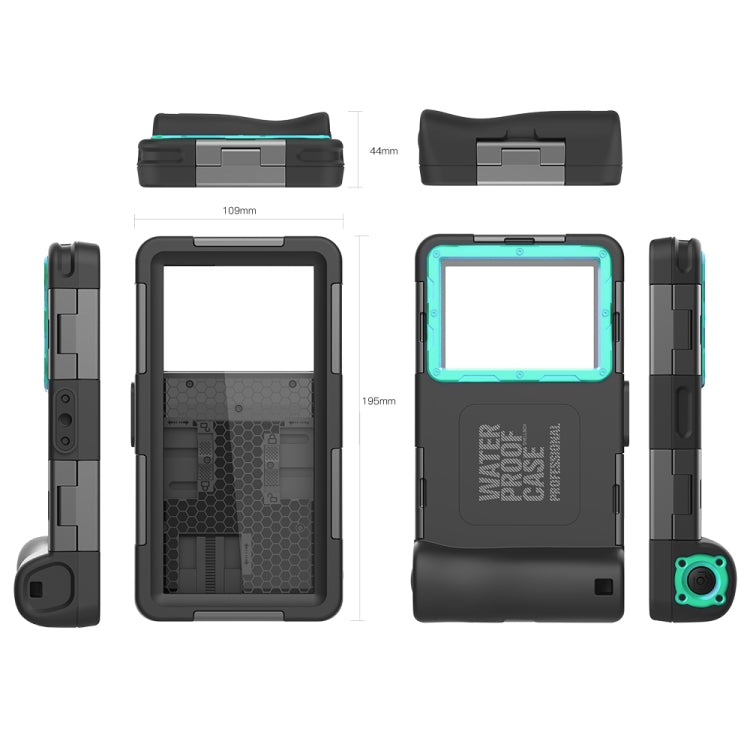 Custodia protettiva impermeabile per immersione RedPepper, Black + Blue