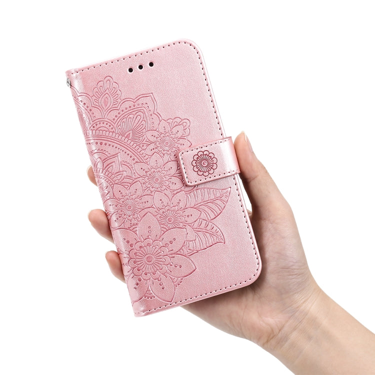 Custodia in pelle con flip in rilievo a fiori per Infinix Hot 11S NFC, OPPO