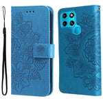 Custodia in pelle con flip in rilievo a fiori per Infinix Hot 11S NFC, OPPO