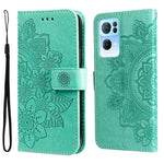 Custodia in pelle con flip in rilievo a fiori per Infinix Hot 11S NFC, OPPO