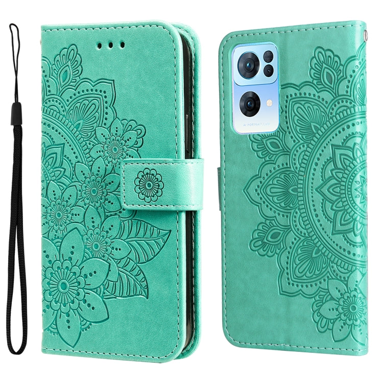 Custodia in pelle con flip in rilievo a fiori per Infinix Hot 11S NFC, OPPO