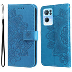 Custodia in pelle con flip in rilievo a fiori per Infinix Hot 11S NFC, OPPO