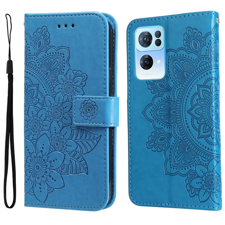 Custodia in pelle con flip in rilievo a fiori per Infinix Hot 11S NFC, OPPO