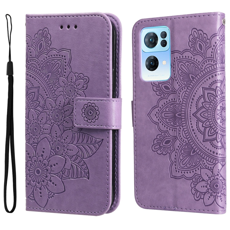 Custodia in pelle con flip in rilievo a fiori per Infinix Hot 11S NFC, OPPO
