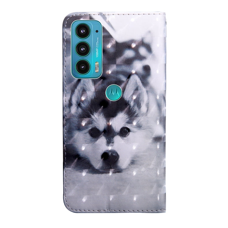 Custodia in pelle con motivo dipinto 3D per Motorola Moto E20 E30 E40 e E32