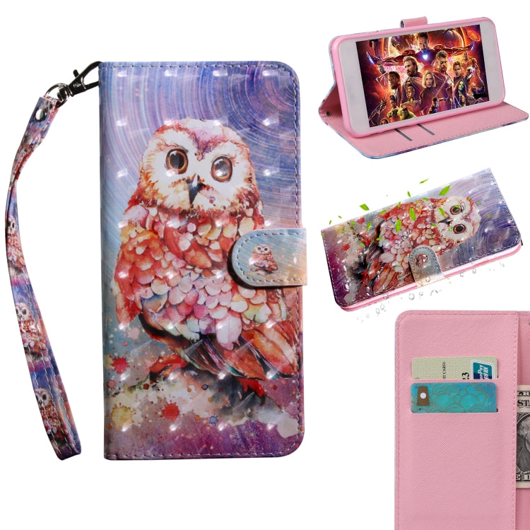 Custodia in pelle con motivo dipinto 3D per Motorola Moto E20 E30 E40 e E32
