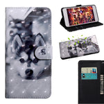 Custodia in pelle con motivo dipinto 3D per Motorola Moto E20 E30 E40 e E32