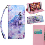Custodia in pelle con motivo dipinto 3D per Motorola Moto E20 E30 E40 e E32