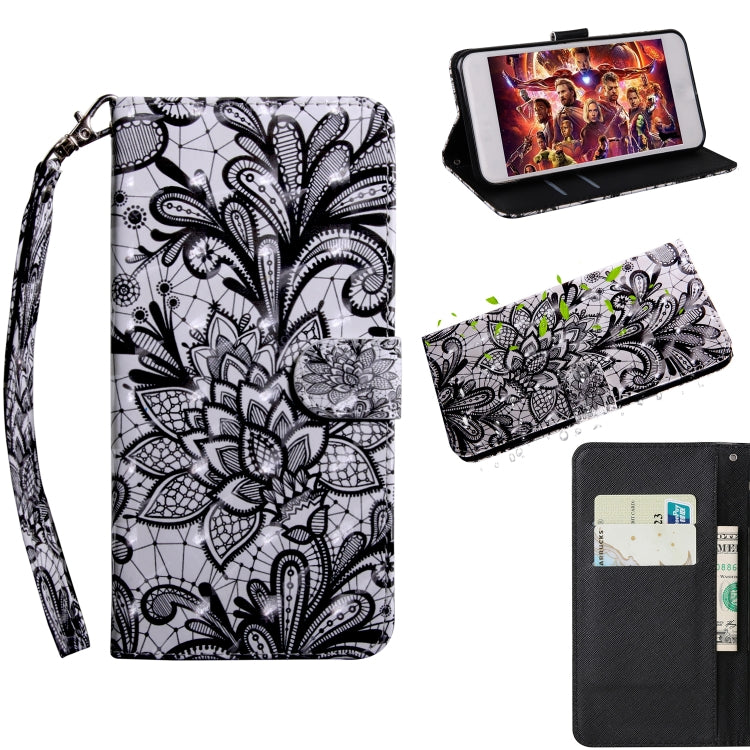 Custodia in pelle con motivo dipinto 3D per OPPO A54 5G e A74 5G