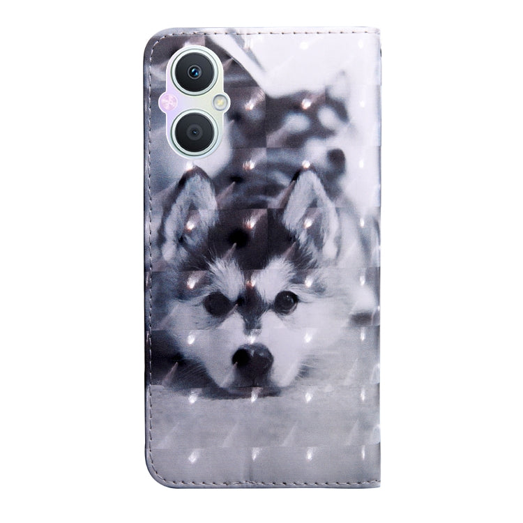 Custodia in pelle con motivo dipinto 3D per OPPO A96 5G e Xiaomi Redmi 10C