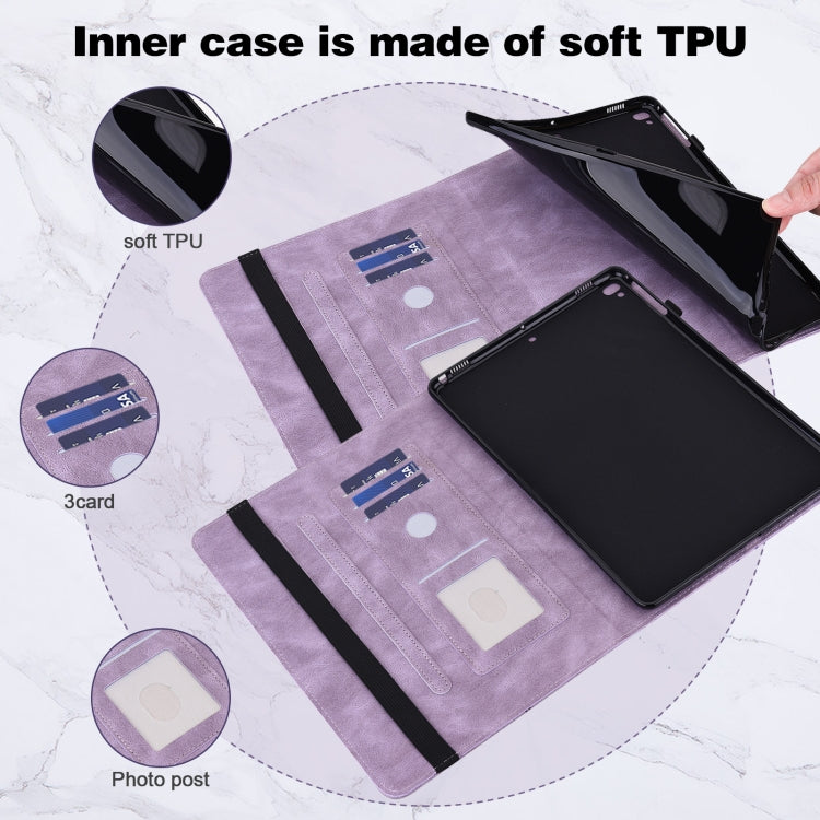 Custodia per tablet in pelle flip orizzontale con motivo a farfalla per Lenovo