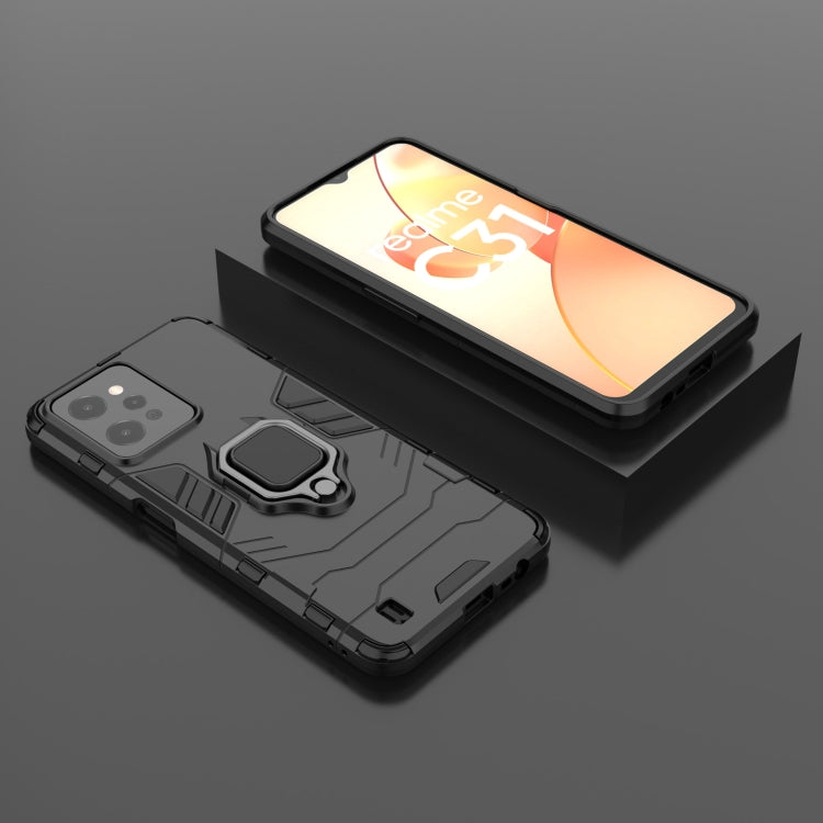 Supporto anello magnetico e custodia TPU per OPPO Realme C31