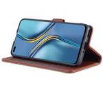 Custodia in pelle di pecora con supporto per U-Magic Enjoy 50 Plus e Honor X8 /