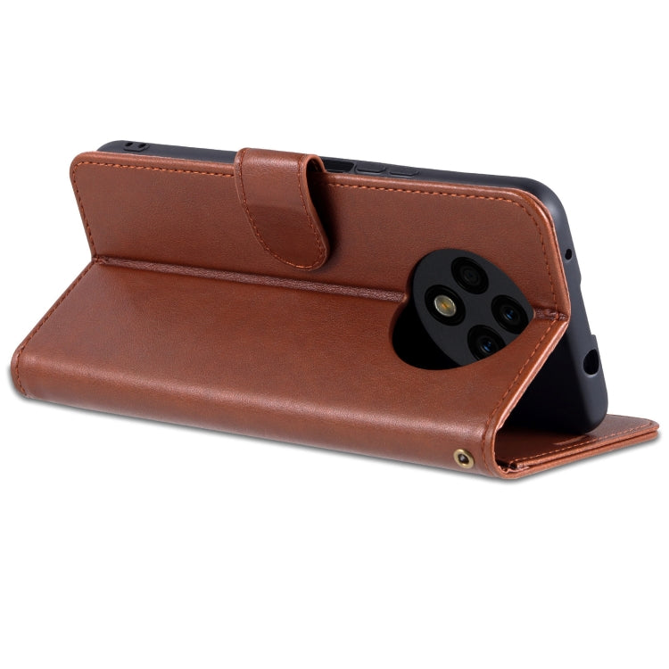Custodia in pelle di pecora con supporto per U-Magic Enjoy 50 Plus e Honor X8 /