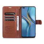 Custodia in pelle di pecora con supporto per U-Magic Enjoy 50 Plus e Honor X8 /