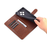Custodia in pelle di pecora con supporto per U-Magic Enjoy 50 Plus e Honor X8 /