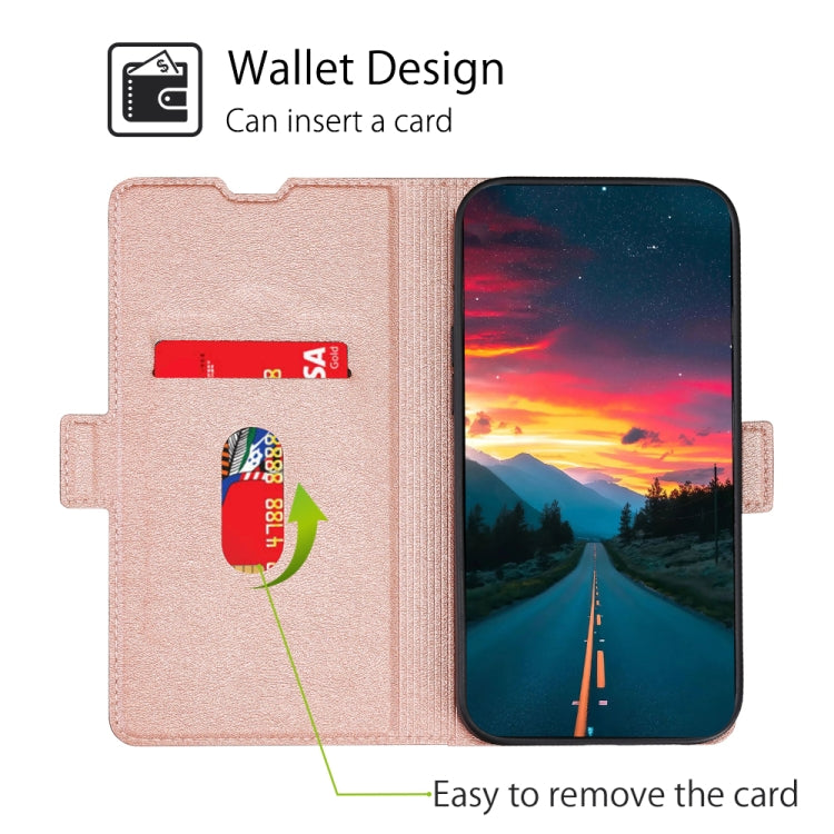 Custodia in pelle ultrasottile con vibrazione orizzontale per OPPO A36 4G, A96