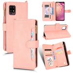 Custodia in pelle con cerniera texture Litchi per Sharp Aquos Zero6, Aquos Wish