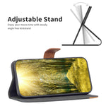 Custodia in pelle con supporto per OPPO Realme C35