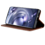 Custodia in pelle con texture di vitello per vivo X80 e Xiaomi POCO X4 Pro 5G