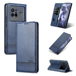 Custodia in pelle con texture di vitello per vivo X80 e Xiaomi POCO X4 Pro 5G