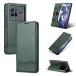 Custodia in pelle con texture di vitello per vivo X80 e Xiaomi POCO X4 Pro 5G