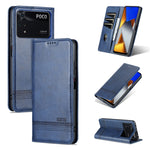 Custodia in pelle con texture di vitello per vivo X80 e Xiaomi POCO X4 Pro 5G
