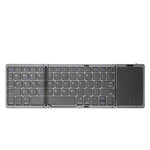 Tastiera pieghevole Bluetooth 5.1 con touchpad ricaricabile