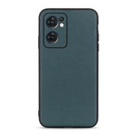 Cassa telefono in vera pelle con trama in pelle di agnello per OPPO Reno7 5G