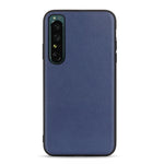 Cassa telefono in vera pelle con trama in pelle di agnello per OPPO Reno7 5G