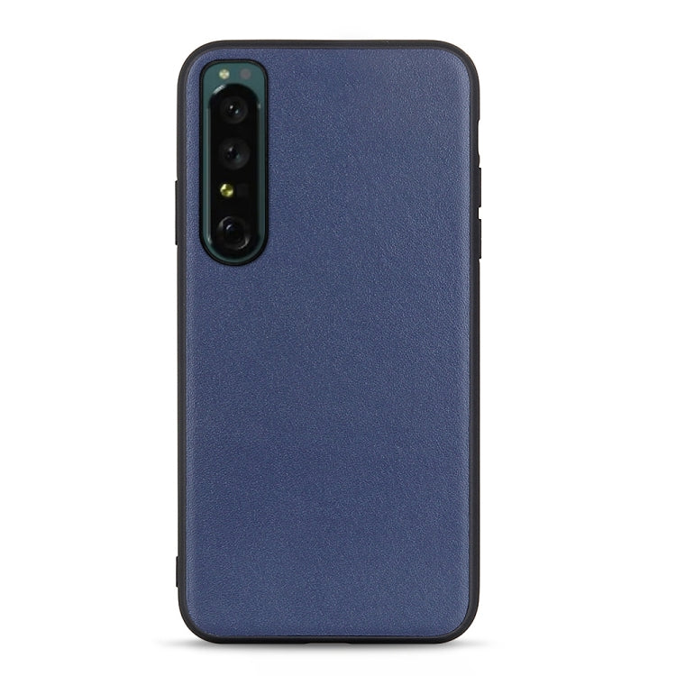 Cassa telefono in vera pelle con trama in pelle di agnello per OPPO Reno7 5G