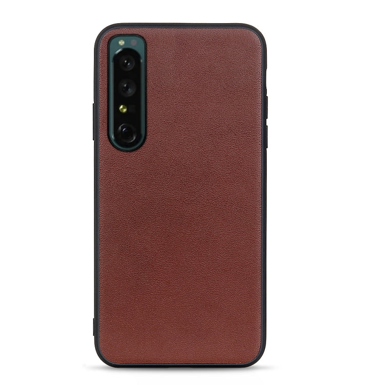 Cassa telefono in vera pelle con trama in pelle di agnello per OPPO Reno7 5G