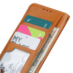 Custodia pelle flip goffrata floreale per Motorola Moto E32 4G e OnePlus CE 2