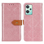 Custodia pelle flip goffrata floreale per Motorola Moto E32 4G e OnePlus CE 2