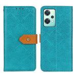 Custodia pelle flip goffrata floreale per Motorola Moto E32 4G e OnePlus CE 2