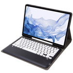 Custodia tablet in pelle con tastiera Bluetooth staccabile per Samsung Galaxy