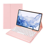 Custodia tablet in pelle con tastiera Bluetooth staccabile per Samsung Galaxy