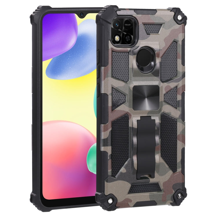 Custodia TPU camouflage con supporto magnetico per Google Pixel 6a e Xiaomi