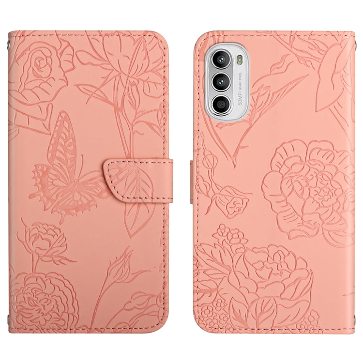 Custodia in pelle goffrata con peonia per Honor Magic4 Lite 5G, Honor X8 e
