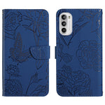 Custodia in pelle goffrata con peonia per Honor Magic4 Lite 5G, Honor X8 e