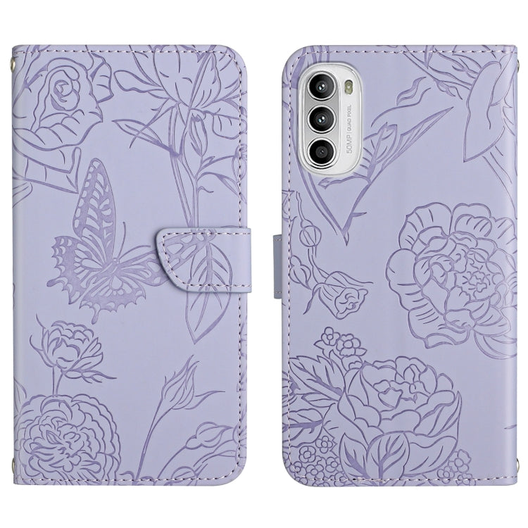Custodia in pelle goffrata con peonia per Honor Magic4 Lite 5G, Honor X8 e