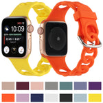 Cinturino in silicone per Apple Watch Series 7/6/SE/5/4/3/2/1
