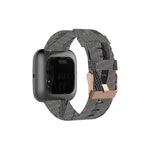 Cinturino in tela per Fitbit Versa 2 21cm