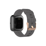 Cinturino in tela per Fitbit Versa 2 21cm