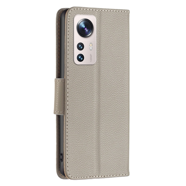 Custodia in pelle con texture Litchi per Xiaomi 12 Lite