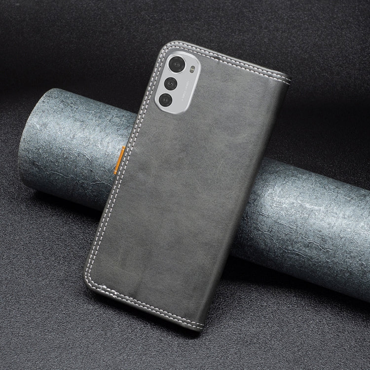 Custodia in pelle con doppio filo per Motorola Moto E32 4G e Xiaomi 12 Lite
