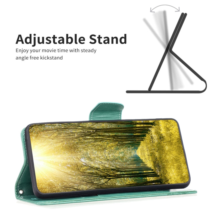 Custodia per telefono in pelle goffrata con due farfalle per Xiaomi 12 Lite