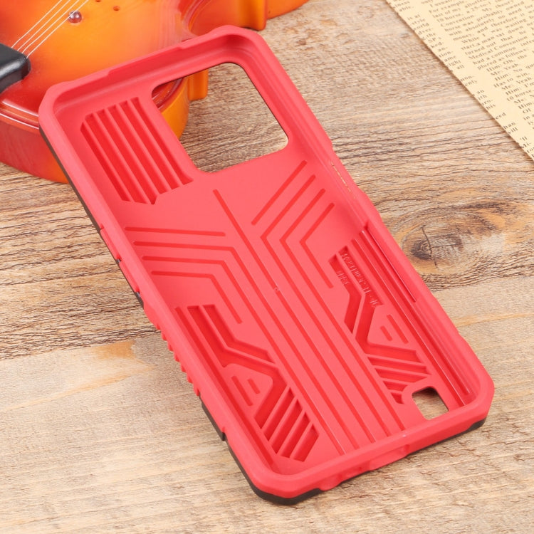 Custodia TPU Mecha Armor con cordino per OPPO Realme C31