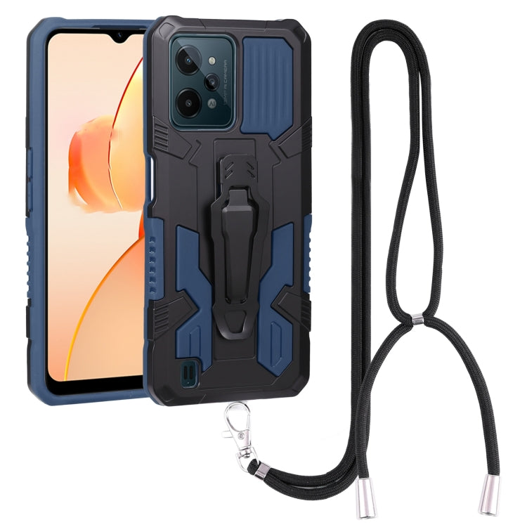 Custodia TPU Mecha Armor con cordino per OPPO Realme C31