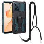 Custodia TPU Mecha Armor con cordino per OPPO Realme C31